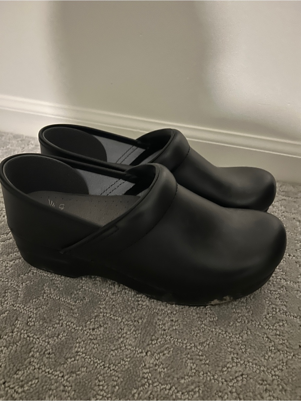 Dansko Black Slip-On Clogs - Picture 2 of 4